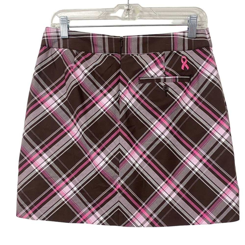 Lady Hagen Women's Skort Skirt Size 4 Golf Tennis Plaid Print - Picture 4 of 6